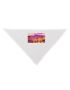 Colorful Colorado Mountains Dog Bandana 26-Dog Bandana-TooLoud-White-One-Size-Fits-Most-Davson Sales