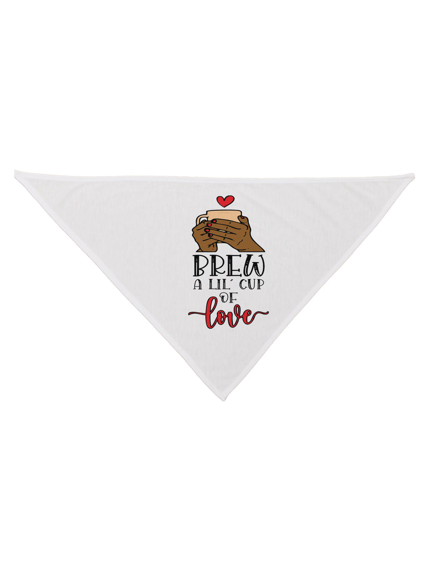 Brew a lil cup of love Dog Bandana 26 Inch-Dog Bandana-TooLoud-White-One-Size-Fits-Most-Davson Sales