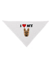 I Heart My - Cute German Shepherd Dog Dog Bandana 26 by TooLoud-Dog Bandana-TooLoud-White-One-Size-Fits-Most-Davson Sales