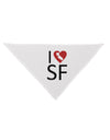 I Heart San Francisco Dog Bandana 26-Dog Bandana-TooLoud-White-One-Size-Fits-Most-Davson Sales