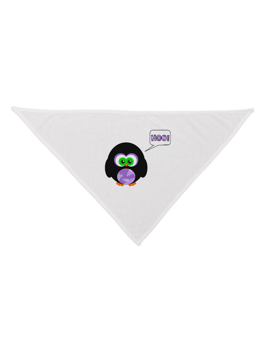 Cute Owl Halloween Hoo Dog Bandana 26-Dog Bandana-TooLoud-White-One-Size-Fits-Most-Davson Sales