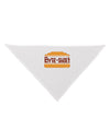 Byte Size Dog Bandana 26-Dog Bandana-TooLoud-White-One-Size-Fits-Most-Davson Sales