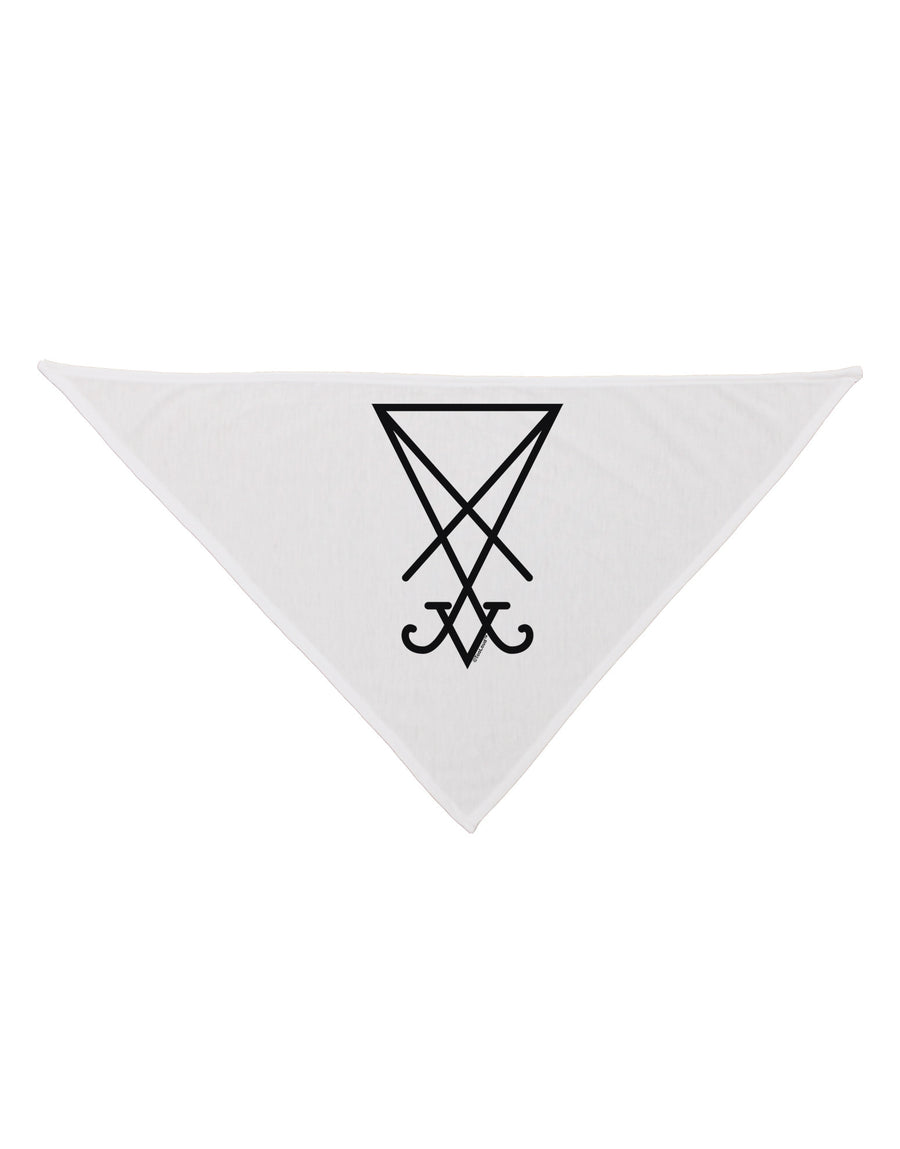 Sigil of Lucifer - Seal of Satan Dog Bandana 26-Dog Bandana-TooLoud-White-One-Size-Fits-Most-Davson Sales