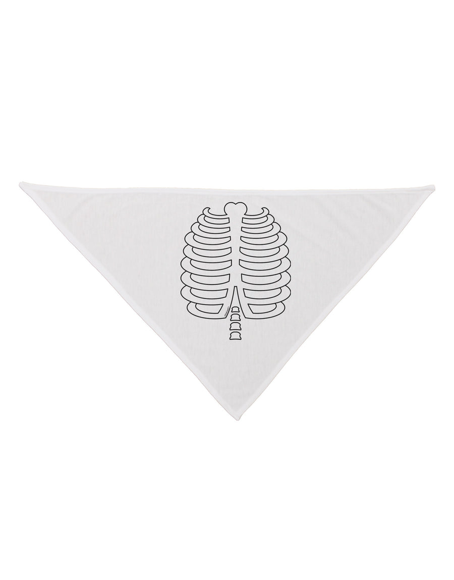 Skeleton Ribcage Halloween Dog Bandana 26-Dog Bandana-TooLoud-White-One-Size-Fits-Most-Davson Sales