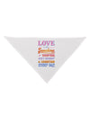 Love is like Sunshine - Quote Dog Bandana 26-Dog Bandana-TooLoud-White-One-Size-Fits-Most-Davson Sales