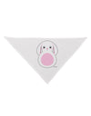 TooLoud Cute Bunny with Floppy Ears - Pink Dog Bandana 26-Dog Bandana-TooLoud-White-One-Size-Fits-Most-Davson Sales