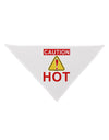 Caution Hot Chili Pepper Sign Dog Bandana 26-Dog Bandana-TooLoud-White-One-Size-Fits-Most-Davson Sales