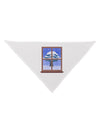 Frosty Window Design Dog Bandana 26-Dog Bandana-TooLoud-White-One-Size-Fits-Most-Davson Sales