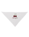 Cherry Pi Dog Bandana 26-Dog Bandana-TooLoud-White-One-Size-Fits-Most-Davson Sales