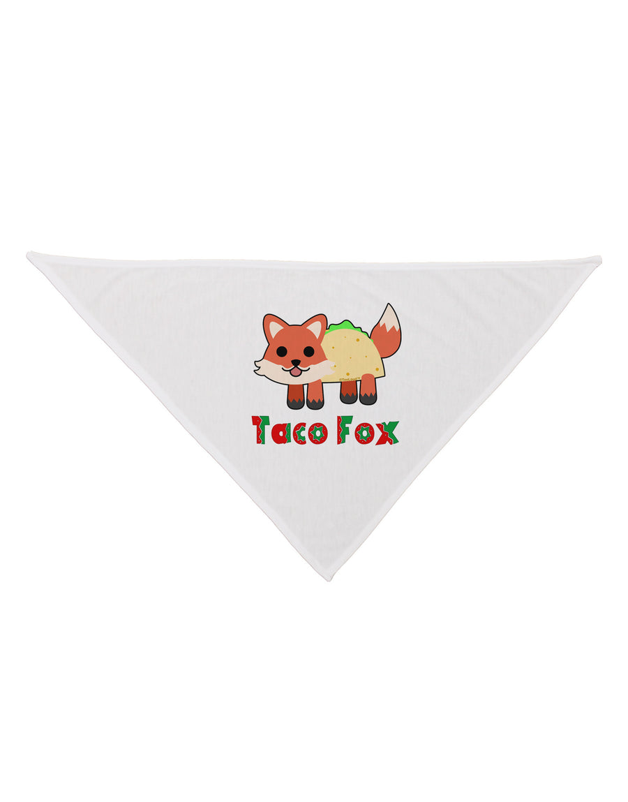 Cute Taco Fox Text Dog Bandana 26-Dog Bandana-TooLoud-White-One-Size-Fits-Most-Davson Sales