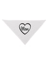 Mom Heart Design Dog Bandana 26 by TooLoud-Dog Bandana-TooLoud-White-One-Size-Fits-Most-Davson Sales