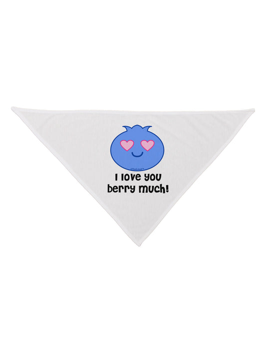 I Love You Berry Much Dog Bandana 26 by TooLoud-Dog Bandana-TooLoud-White-One-Size-Fits-Most-Davson Sales