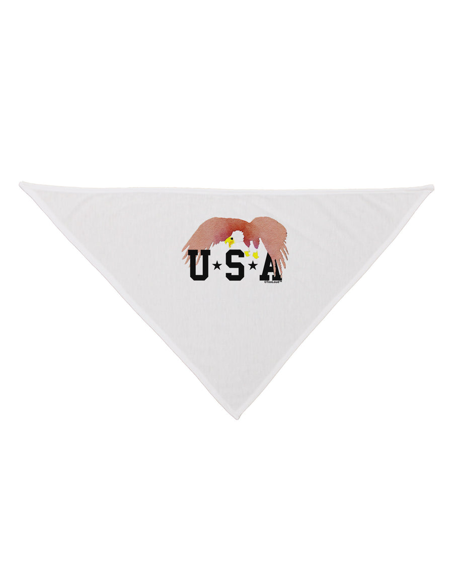 Bald Eagle USA Dog Bandana 26"-Dog Bandana-TooLoud-White-One-Size-Fits-Most-Davson Sales