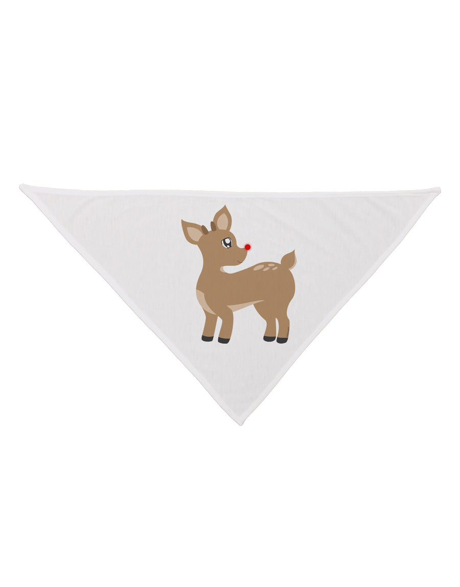 Cute Little Rudolph the Reindeer - Christmas Dog Bandana 26 by TooLoud-Dog Bandana-TooLoud-White-One-Size-Fits-Most-Davson Sales