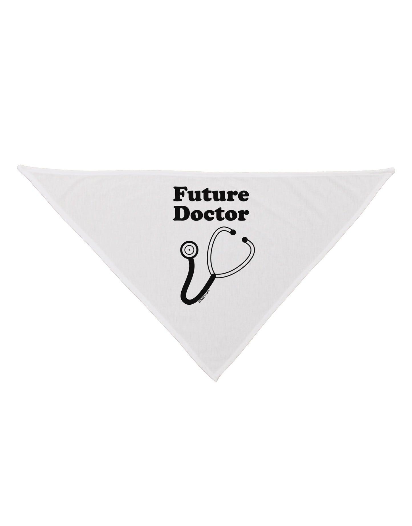 Future Doctor Dog Bandana 26-Dog Bandana-TooLoud-White-One-Size-Fits-Most-Davson Sales