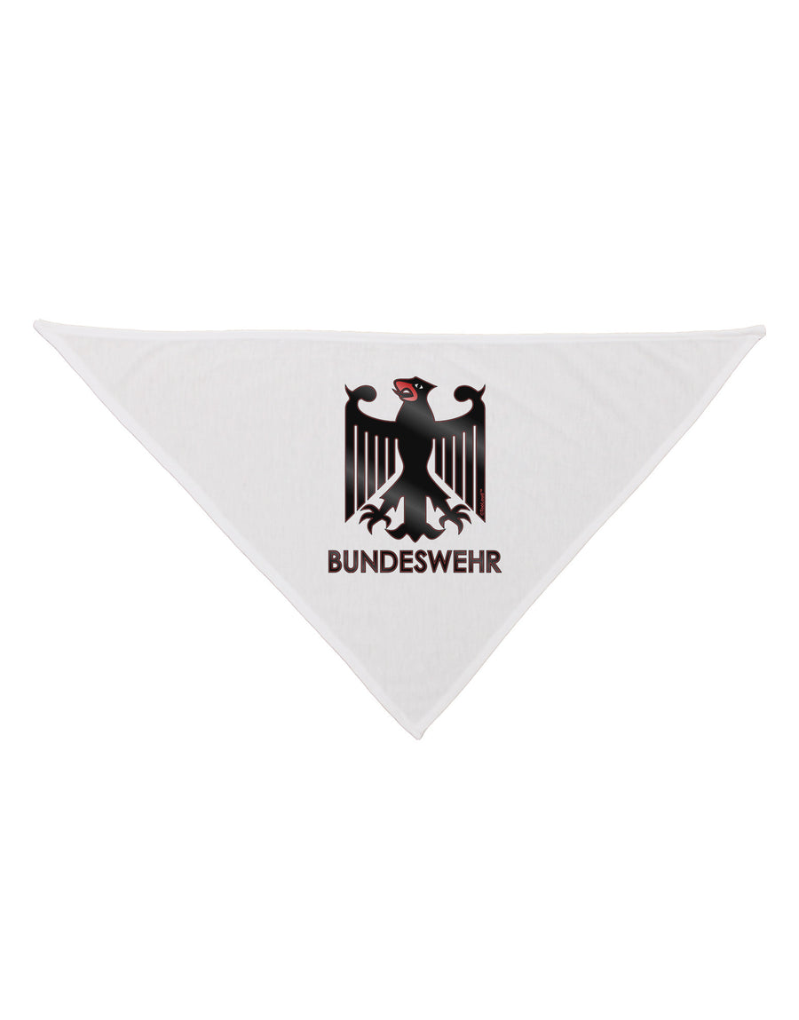 Bundeswehr Logo with Text Dog Bandana 26-Dog Bandana-TooLoud-White-One-Size-Fits-Most-Davson Sales