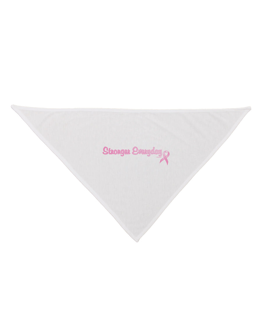 Stronger Everyday Breast Cancer Awareness Ribbon Dog Bandana 26-Dog Bandana-TooLoud-White-One-Size-Fits-Most-Davson Sales