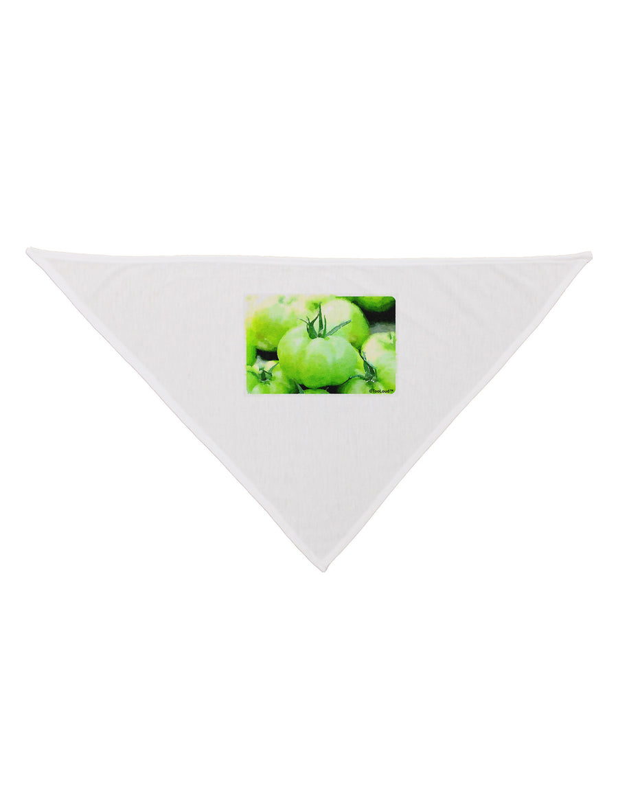 Watercolor Green Tomatoes Dog Bandana 26-Dog Bandana-TooLoud-White-One-Size-Fits-Most-Davson Sales