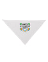 Pixel Happy St Patricks Day Dog Bandana 26-Dog Bandana-TooLoud-White-One-Size-Fits-Most-Davson Sales