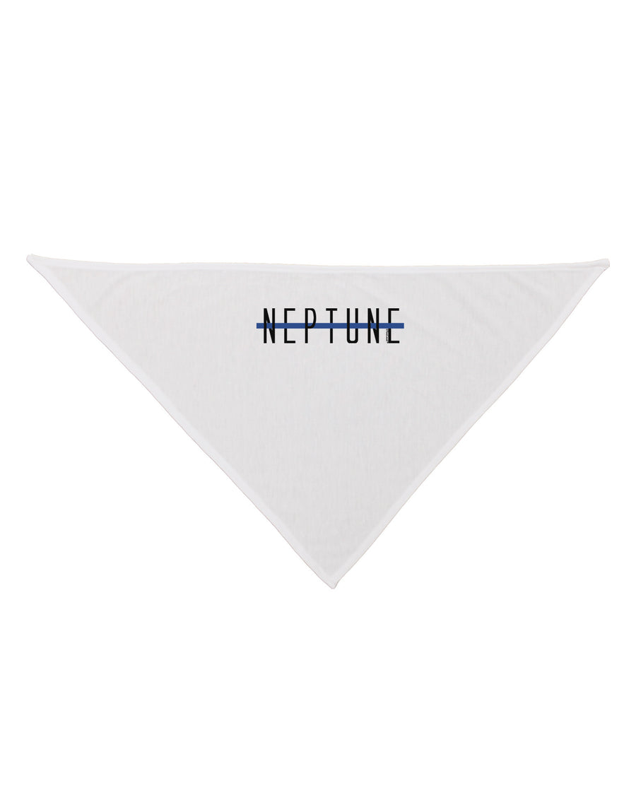 Planet Neptune Text Only Dog Bandana 26-Dog Bandana-TooLoud-White-One-Size-Fits-Most-Davson Sales