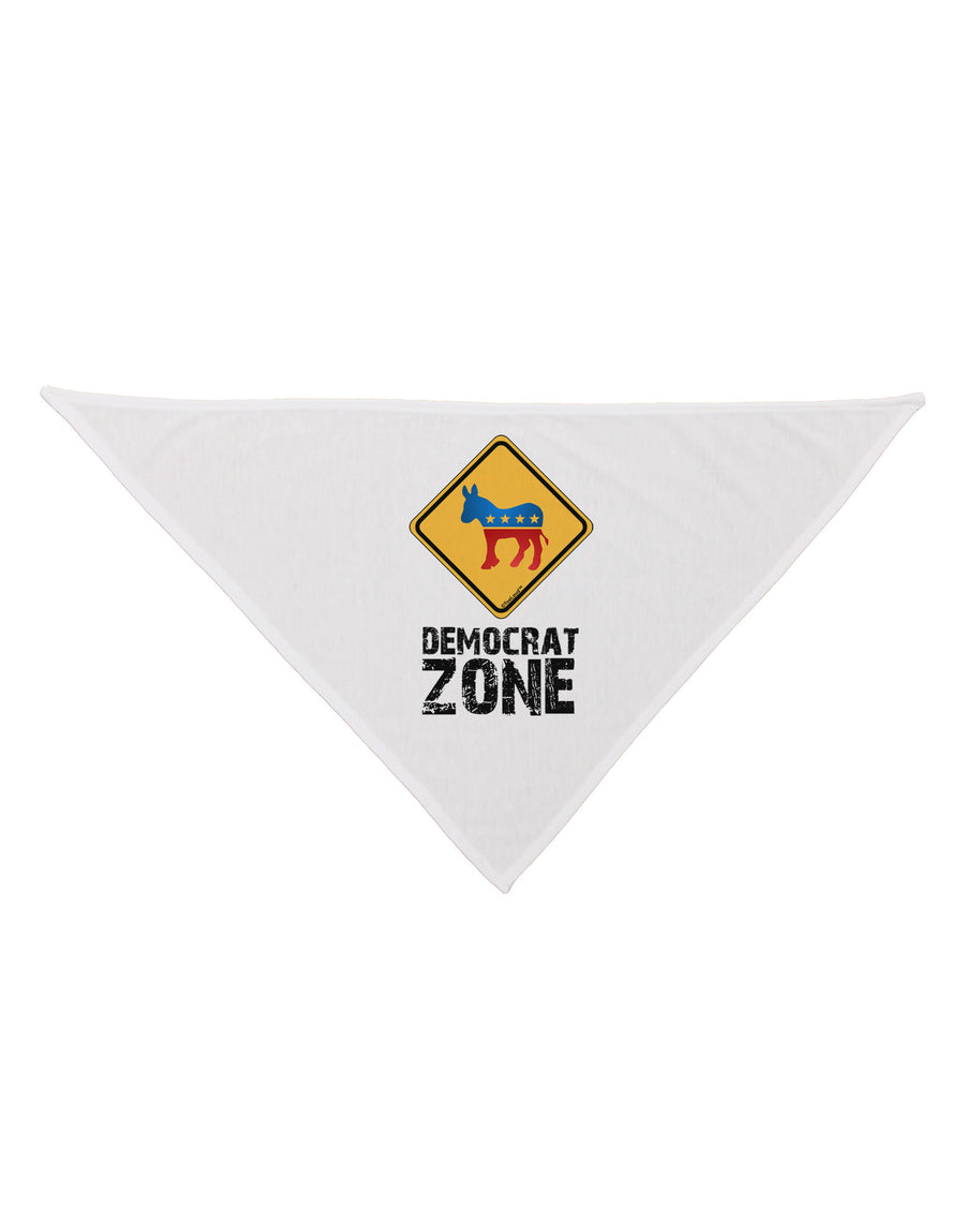 Democrat Zone Dog Bandana 26"-Dog Bandana-TooLoud-White-One-Size-Fits-Most-Davson Sales