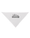 Lifes a Beach Dog Bandana 26 by TooLoud-Dog Bandana-TooLoud-White-One-Size-Fits-Most-Davson Sales