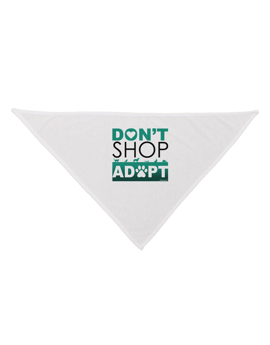 Don't Shop Adopt Dog Bandana 26-Dog Bandana-TooLoud-White-One-Size-Fits-Most-Davson Sales