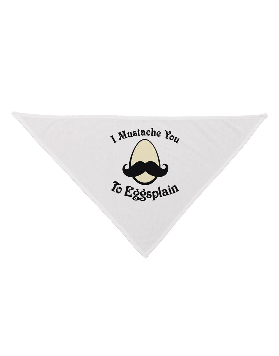 I Mustache You To Eggsplain Dog Bandana 26-Dog Bandana-TooLoud-White-One-Size-Fits-Most-Davson Sales