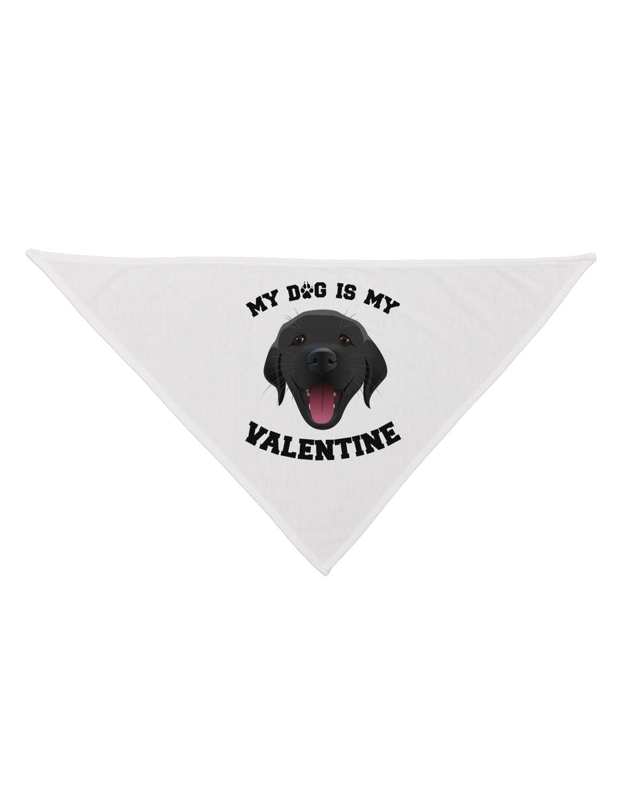 My Dog is my Valentine Black Dog Bandana 26-Dog Bandana-TooLoud-White-One-Size-Fits-Most-Davson Sales