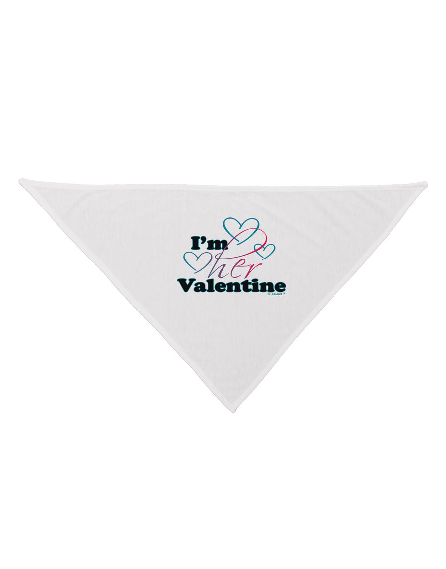 I'm HER Valentine Dog Bandana 26-Dog Bandana-TooLoud-White-One-Size-Fits-Most-Davson Sales