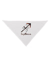 Sagittarius Symbol Dog Bandana 26-Dog Bandana-TooLoud-White-One-Size-Fits-Most-Davson Sales