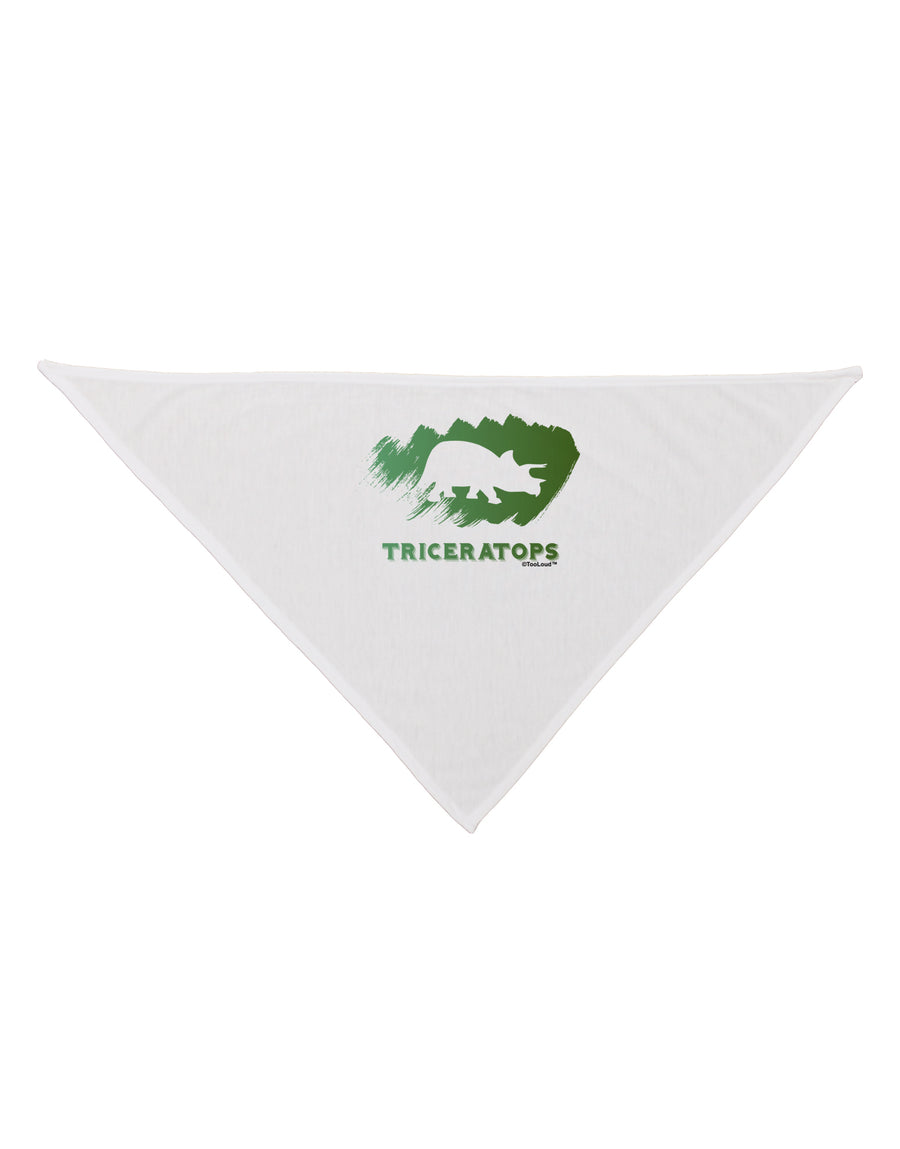 Jurassic Triceratops Design Dog Bandana 26 by TooLoud-Dog Bandana-TooLoud-White-One-Size-Fits-Most-Davson Sales