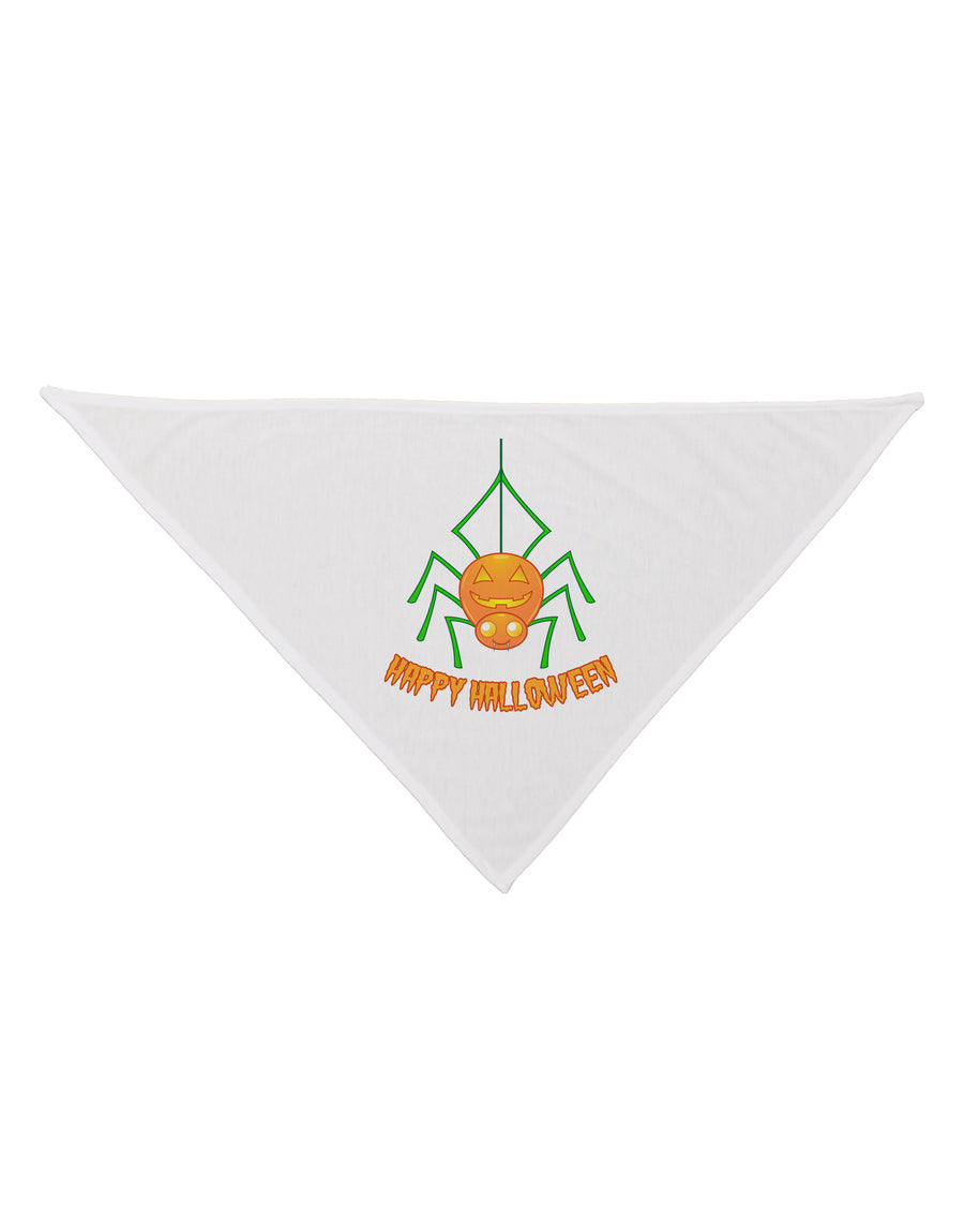 Cute Pumpkin Spider - Happy Halloween Dog Bandana 26-Dog Bandana-TooLoud-White-One-Size-Fits-Most-Davson Sales