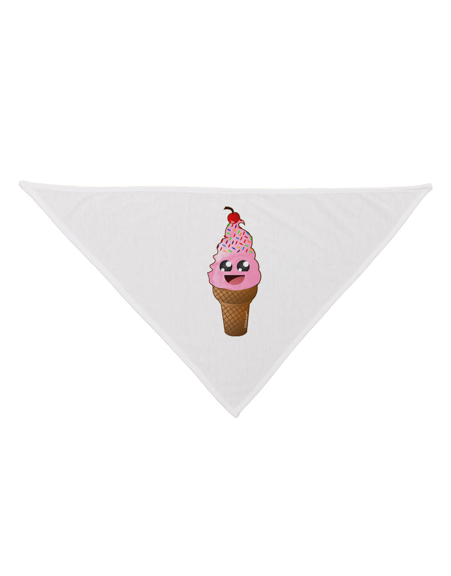 Cute Ice Cream Cone Dog Bandana 26-Dog Bandana-TooLoud-White-One-Size-Fits-Most-Davson Sales