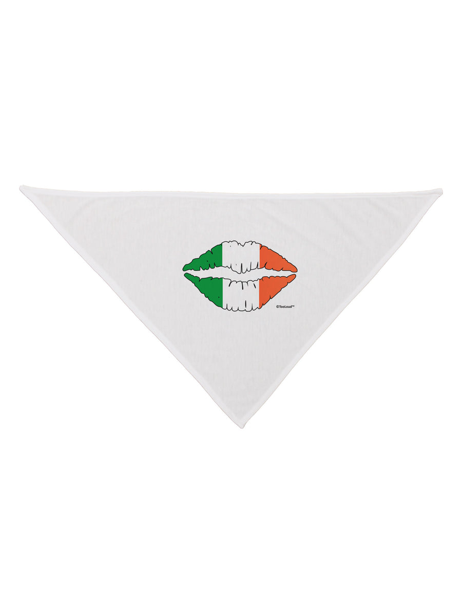 Irish Flag Kiss Dog Bandana 26 by TooLoud-Dog Bandana-TooLoud-White-One-Size-Fits-Most-Davson Sales