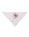 Broken Heart Popped Red Heart Balloon Dog Bandana 26-Dog Bandana-TooLoud-White-One-Size-Fits-Most-Davson Sales