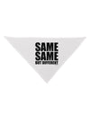 Same Same But Different Dog Bandana 26-Dog Bandana-TooLoud-White-One-Size-Fits-Most-Davson Sales