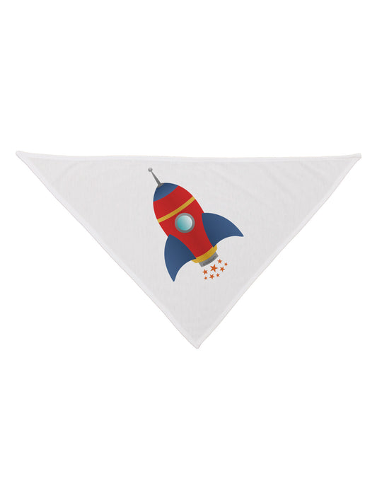 Space Rocket Ship and Stars Dog Bandana 26 by TooLoud-Dog Bandana-TooLoud-White-One-Size-Fits-Most-Davson Sales