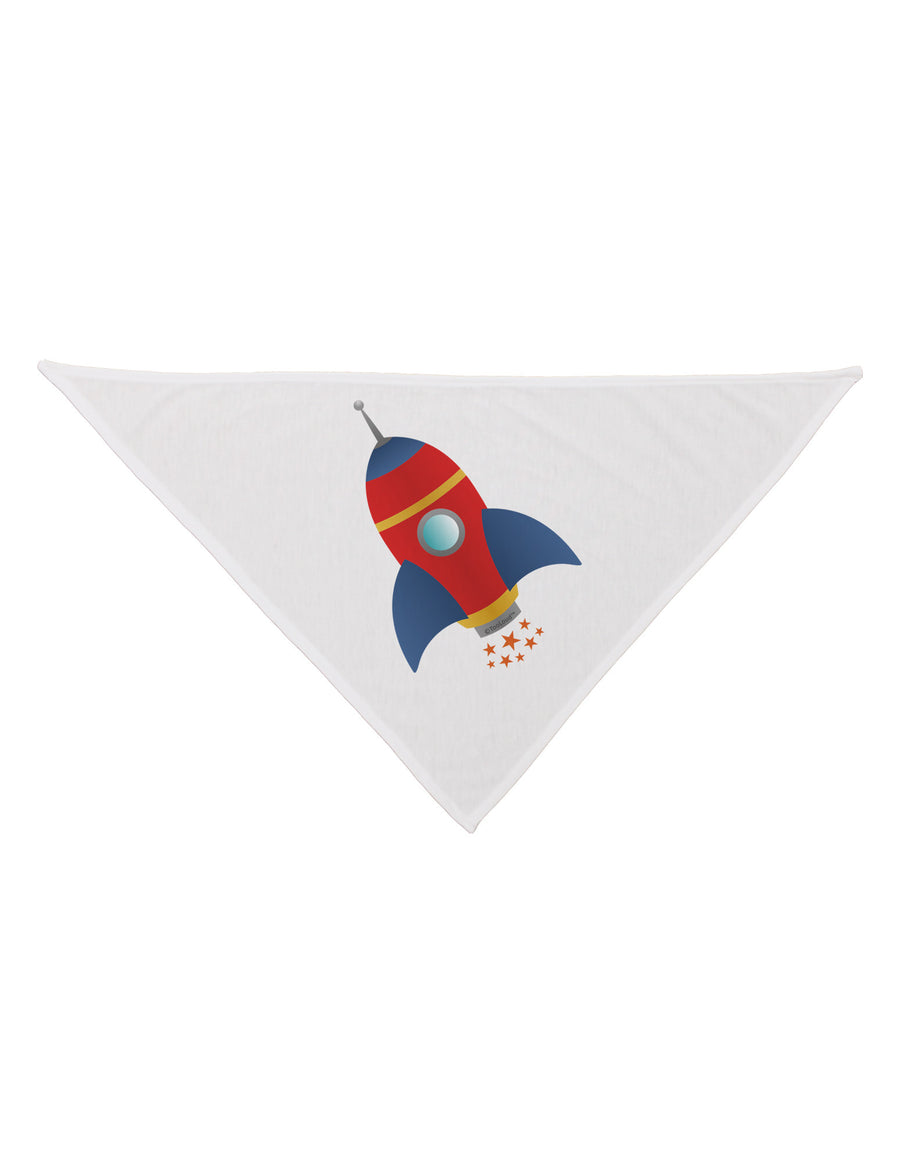 Space Rocket Ship and Stars Dog Bandana 26 by TooLoud-Dog Bandana-TooLoud-White-One-Size-Fits-Most-Davson Sales