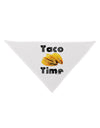 Taco Time - Mexican Food Design Dog Bandana 26 by TooLoud-Dog Bandana-TooLoud-White-One-Size-Fits-Most-Davson Sales