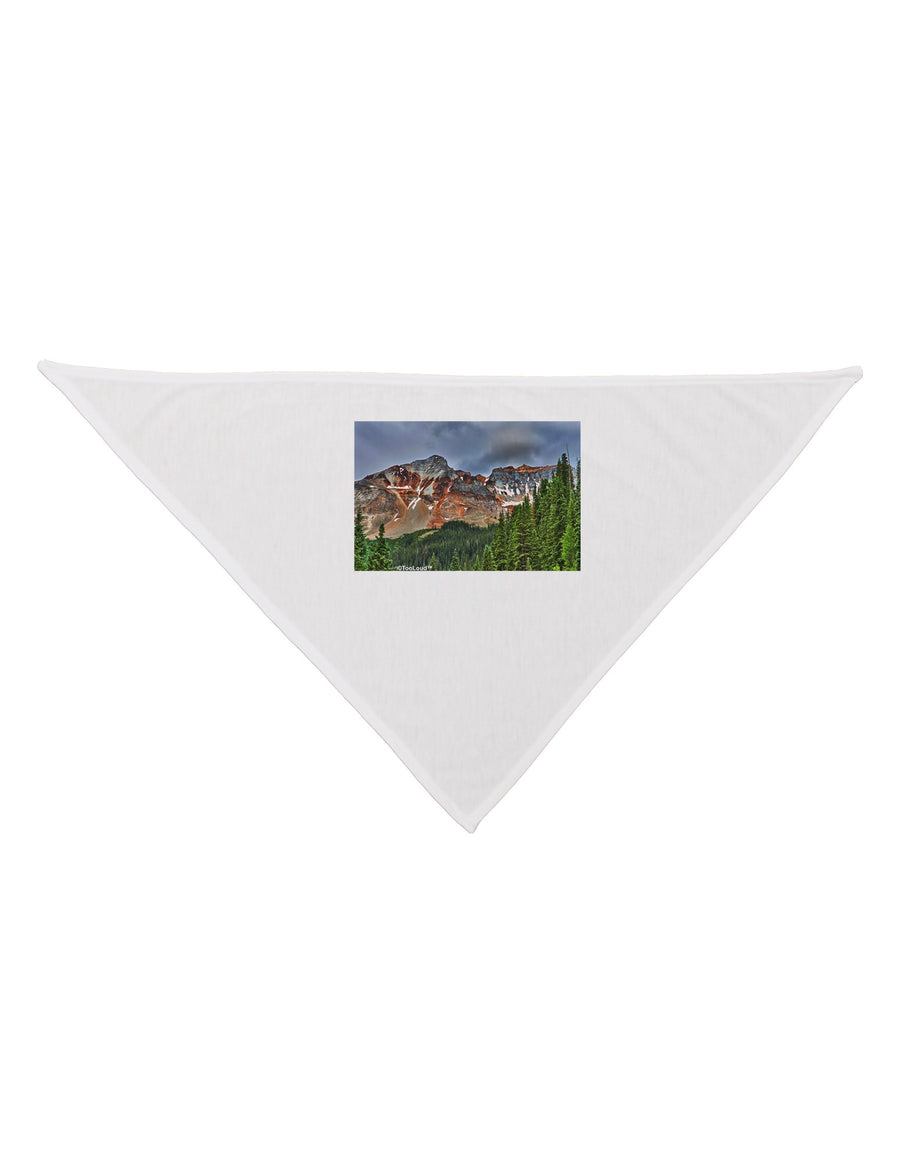 Colorado Mountains Forrest Dog Bandana 26-Dog Bandana-TooLoud-White-One-Size-Fits-Most-Davson Sales