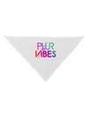 PLUR Vibes Dog Bandana 26-Dog Bandana-TooLoud-White-One-Size-Fits-Most-Davson Sales