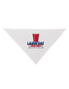 Labor Day - Cheers Dog Bandana 26-Dog Bandana-TooLoud-White-One-Size-Fits-Most-Davson Sales