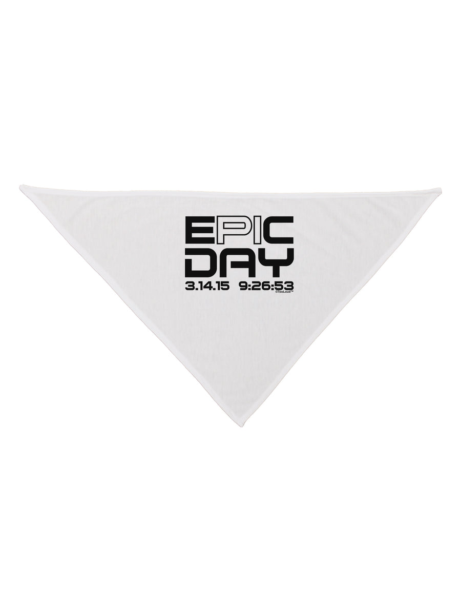 Epic Pi Day Text Design Dog Bandana 26 by TooLoud-Dog Bandana-TooLoud-White-One-Size-Fits-Most-Davson Sales