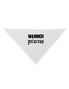 Warrior Princess Script Dog Bandana 26-Dog Bandana-TooLoud-White-One-Size-Fits-Most-Davson Sales