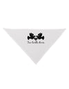 TooLoud Two Turtle Doves Text Dog Bandana 26-Dog Bandana-TooLoud-White-One-Size-Fits-Most-Davson Sales