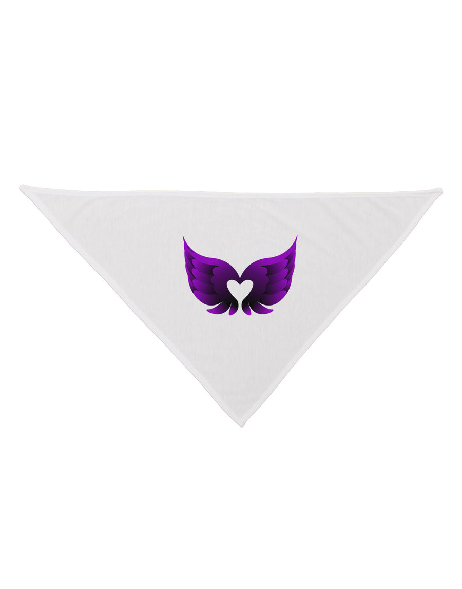 Cute Dark Angel Wings Black and Purple Heart Dog Bandana 26-Dog Bandana-TooLoud-White-One-Size-Fits-Most-Davson Sales