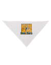 Blue Bird In Yellow Text Dog Bandana 26-Dog Bandana-TooLoud-White-One-Size-Fits-Most-Davson Sales