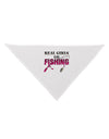 Real Girls Go Fishing Dog Bandana 26-Dog Bandana-TooLoud-White-One-Size-Fits-Most-Davson Sales