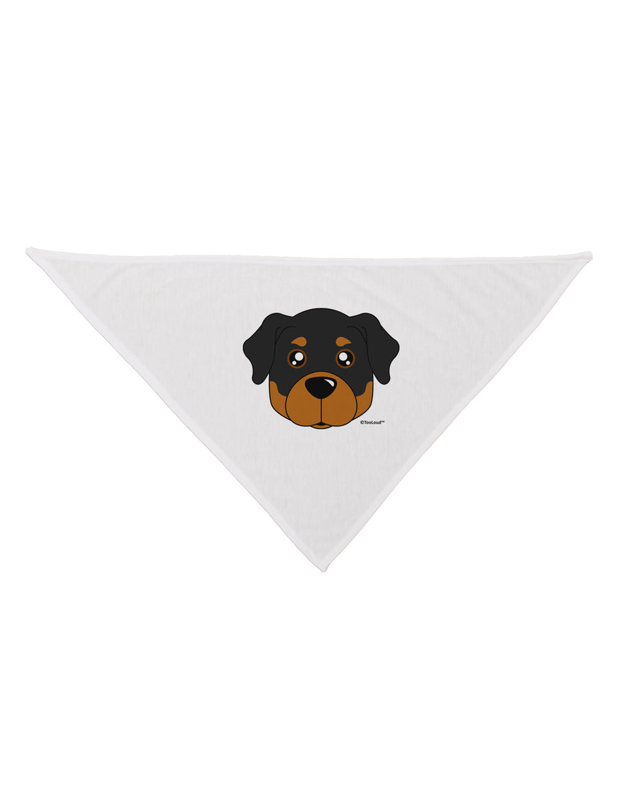 Cute Rottweiler Dog Dog Bandana 26 by TooLoud-Dog Bandana-TooLoud-White-One-Size-Fits-Most-Davson Sales